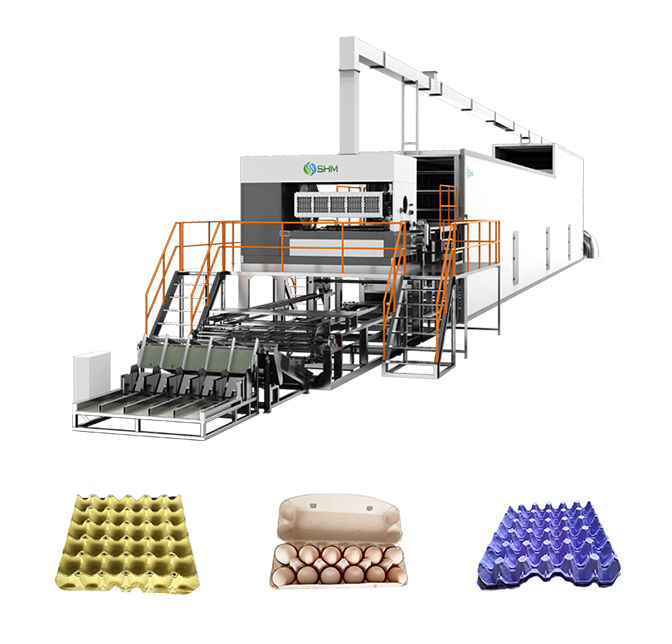 Abfallpapier-Fruchtbecher-Herstellungsmaschine Hochgeschwindigkeits-Gussfaser-Produktion
